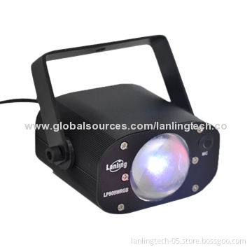 1*3W RGB 3-in-1 Mini Indoor LED Strobe Light, Aluminum Housing